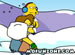 Simpsons Snowball Fight online game